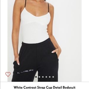 White bodysuit from PrettyLittleThing